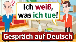 DEUTSCH LERNEN Vater gegen Sohn Gespräch auf Deutsch LEARN GERMAN [upl. by Eitsud]