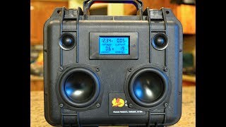 DIY Custom Pelican 1200 HiFiBoomBox LinkwitzRiley Crossoversver1 [upl. by Nnylatsyrk]