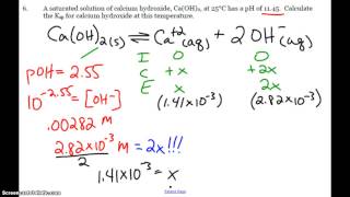 AP Ksp and pH Calculations [upl. by Ebsen]