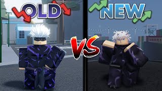 AUT Before Rework Gojo VS Reworked Gojo [upl. by Ahsitra]