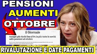 ⚠️ AUMENTI CONFERMATI NUOVI IMPORTI DELLE PENSIONI A OTTOBRE 2024 – NON PERDERE QUESTA OCCASIONE [upl. by Ynattib]