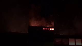 Blayney nsw Abattoir fire early this morning shorts fire blayneynswaustralia [upl. by Ayidan]