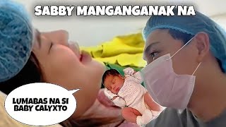 SABBY MANGANGANAK NA 😱😰😍 LUMABAS NA SI BABY CALYXTO sabbyandsophia yajifigueroa yabby [upl. by Anialahs621]