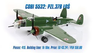 COBI 5532 PZL37B Łoś review amp speed build [upl. by Hartzel]