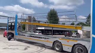 China Car Transport Trailer Factory Whole Vehicle Galvanized Car Transport TrailerFactory Price [upl. by Attalanta456]