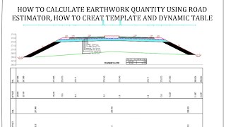 How to Calculate Qty and Create Cross Section for 4Lane in Road Estimator Auto Plotter PartII [upl. by Abibah329]