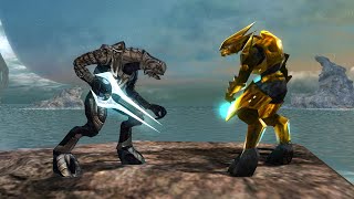 Halo 3 Arbiter VS Halo 1 Elites [upl. by Valora]