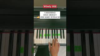 Windy Hill  Piano Tutorial pianotutorial [upl. by Enellek]