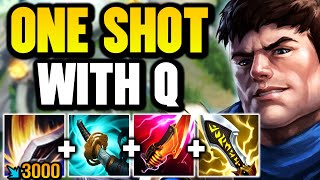 GAREN BUT MY Q LITERALLY ONE SHOTS YOU FROM FULL HEALTH FULL CRIT GAREN [upl. by Young]