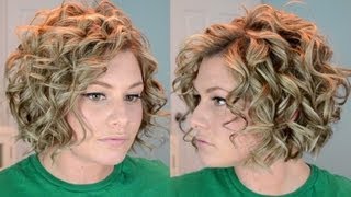 Short Curly Hair Tutorial [upl. by Leorsiy]