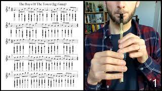 Tuto Tin Whistle  The Boys Of The Town Jig Gmaj [upl. by Aliam]