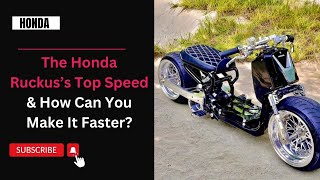 What Is The Top Speed Of The Honda Ruckus [upl. by Oiralednac184]