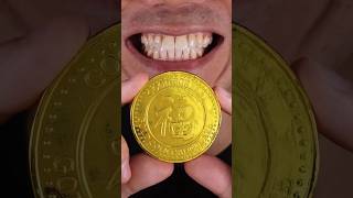 Gold Chocolate 🍫Coin ASMR 1😵💫shorts333 [upl. by Adile21]