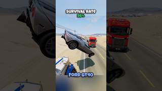 Chance of survival with different vehicles beamng beamngcrashes beamngdrive game gameplay [upl. by Ssirk]