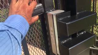 Electromagnetic Gate Lock install wwwdiazgatescom [upl. by Hans]