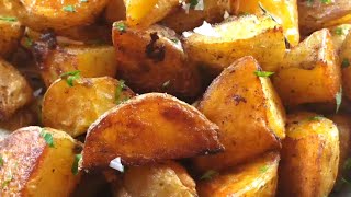 Easy Crispy Oven Roasted Potatoes Recipe [upl. by Darsie]