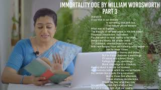 Immortality Ode  Poem by William Wordsworth  Explanation  Part 3 [upl. by Otrebcire]