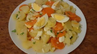 سلطه البطاطس والجزر  salade pomme de terre carottes [upl. by Meri649]