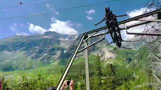 Mountain roller coaster  funicular bahn  Gelmerbahn  Switzerland [upl. by Enelrae]