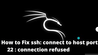 ssh connect to host port 22  connection refused [upl. by Keverne]