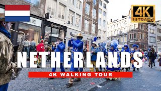 🇳🇱 Maastricht Netherlands Walking Tour  Carnival Historic City Centre  4K HD 60fps [upl. by Besse]