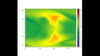 Tidally locked aquaplanet SST [upl. by Oinotnanauj]