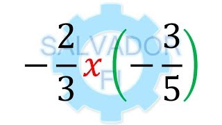 Fracciones con Paréntesis Multiplicación de Fracciones Negativas  Salvador FI [upl. by Kammerer]