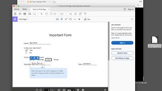 Fill and Sign PDFs on Your Computer with free Adobe Reader DC [upl. by Mcripley219]