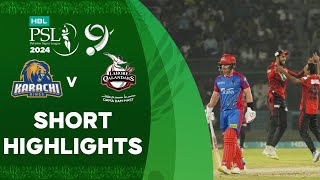 Shorts Highlights  Karachi Kings vs Lahore Qalandars  Match 26  HBL PSL 9  M1Z2U [upl. by Abell]