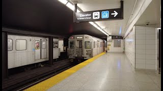 TTC Subway Ride on line 2 from Kipling Stn to Ossington Stn on Canadas Day Holiday July 1st 2023 [upl. by Magdalen504]