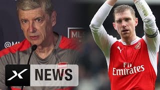 Arsene Wenger quotPer Mertesacker fällt einige Monate ausquot  Arsenal London [upl. by Rabi]