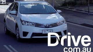 Toyota Corolla sedan 2014 Video Review  Drivecomau [upl. by Dronel85]