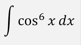 Integral of cos6x dx [upl. by Adnyleb412]