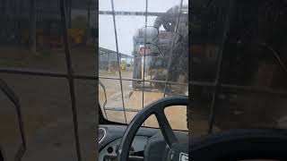 Unloading a JCB Telehandler and tracked dumpers [upl. by Seldan]