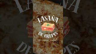 Lasaña de crepes y carne molida recetasfáciles recetasitalianaslasagna lasaña cocina recetas [upl. by Raual]