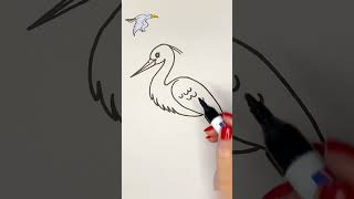 Learn to Draw a Cute Bird Fun and Easy [upl. by Nolyak269]