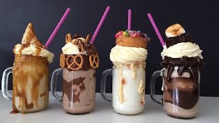 EXTREME MILKSHAKE RECIPES How To Cook That Ann Reardon FREAKSHAKES [upl. by Natsirt485]