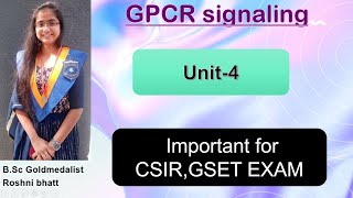 GPCR signaling Cell signaling UNIT4 CSIR NET EXAM [upl. by Tierell883]