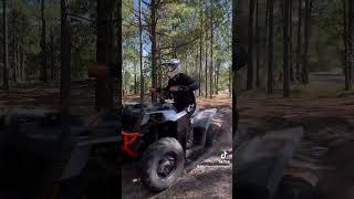 Getting ready for Harris Bridge fyp youtube viral short atv offroad loud fast [upl. by Idurt]