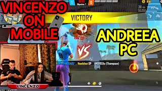 VINCENZO on Mobile in a fun match Vs his Girlfriend on PC [upl. by Nadler]