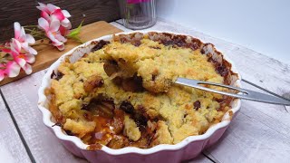 Crumble aux pommes et au chocolat [upl. by Ymirej]