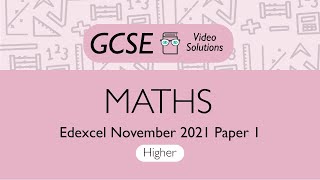 Maths GCSE  November 2021 Paper 1 H  PMT Education [upl. by Los431]