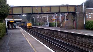 6Z41 to Winfrith Sidings Through Parkstone Train Station 0935 260213 [upl. by Milak]