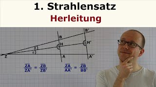 1 Strahlensatz  Herleitung [upl. by Raamal]