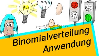 Binomialverteilung Anwendung [upl. by Lipscomb]