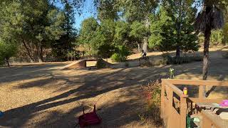 Bicycle jump backyard [upl. by Ardnoel862]