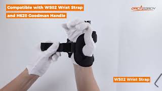 How to Attach the OrcaTorch WS02 Wrist Strap and H620 Goodman Handle to the ZD710 [upl. by Vey328]