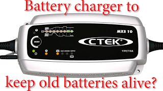 Unboxing CTEK MXS 10 battery charger Can it save old batteris  Keep old batteris alive [upl. by Setsero290]