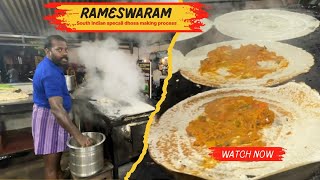 Rameswaram Famous  South Indian Specail Dosa making process  Tamil Nadu  Traveling SR [upl. by Yanahs]