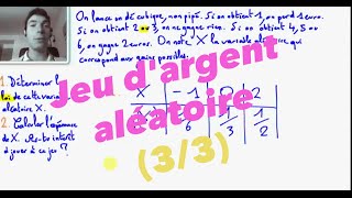 1ère S Jeu dargent aléatoire 33 [upl. by Euqram328]